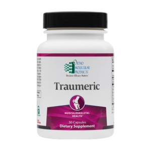 Traumeric Traumeric combines Complete Turmeric Matrix, quercetin, rutin and bromelain for enhanced joint function, and to maintain normal inflammatory balance systemically.