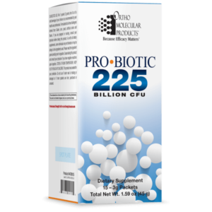 Probiotic 225 Maximum-strength probiotic for cases of acute gastrointestinal (GI) and immune challenges.