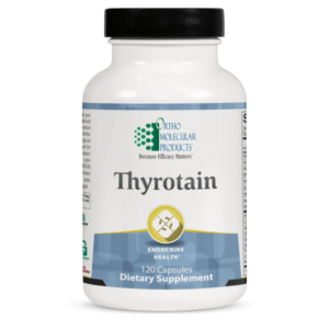 Thyrotain Thyrotain includes a multidimensional blend of nutrients and botanicals to help maintain healthy thyroid function.